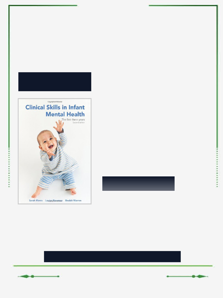 Clinical Skills in Infant Mental Health The First Three Years 2nd ...