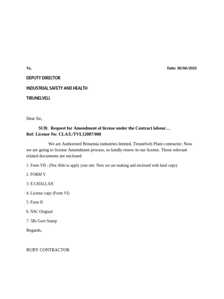 License Amendment Request for Britannia | PDF