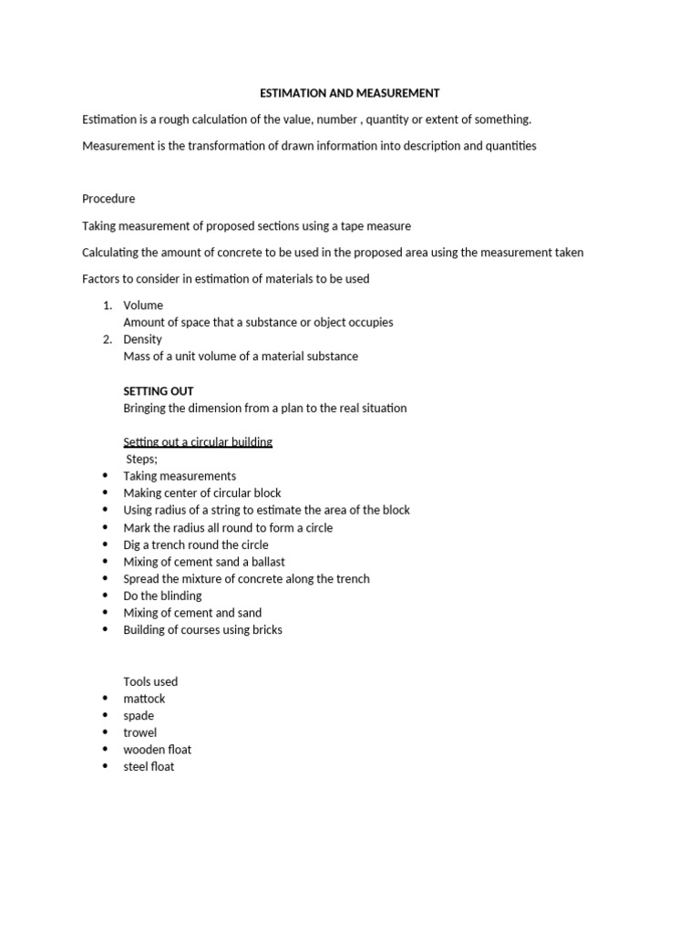 Measurement | PDF