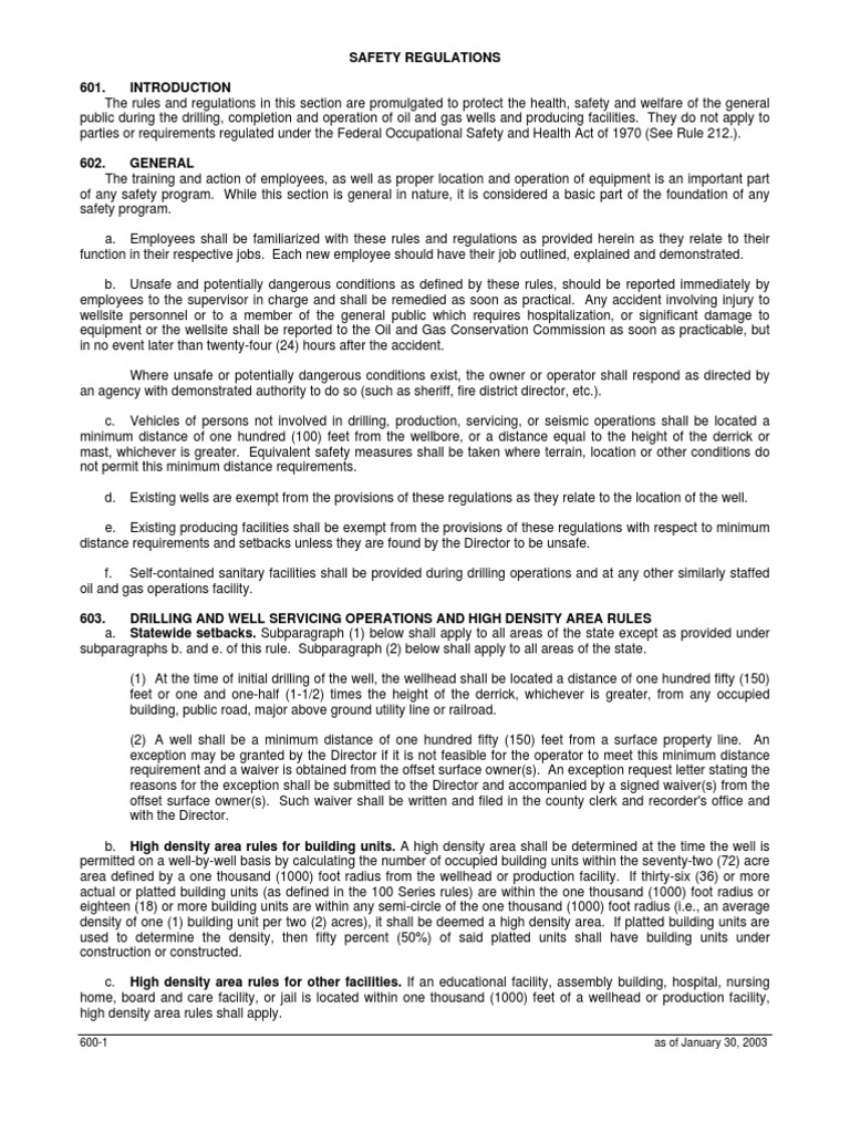 Safety Regulations PDF Blowout (Well Drilling) Liquefied