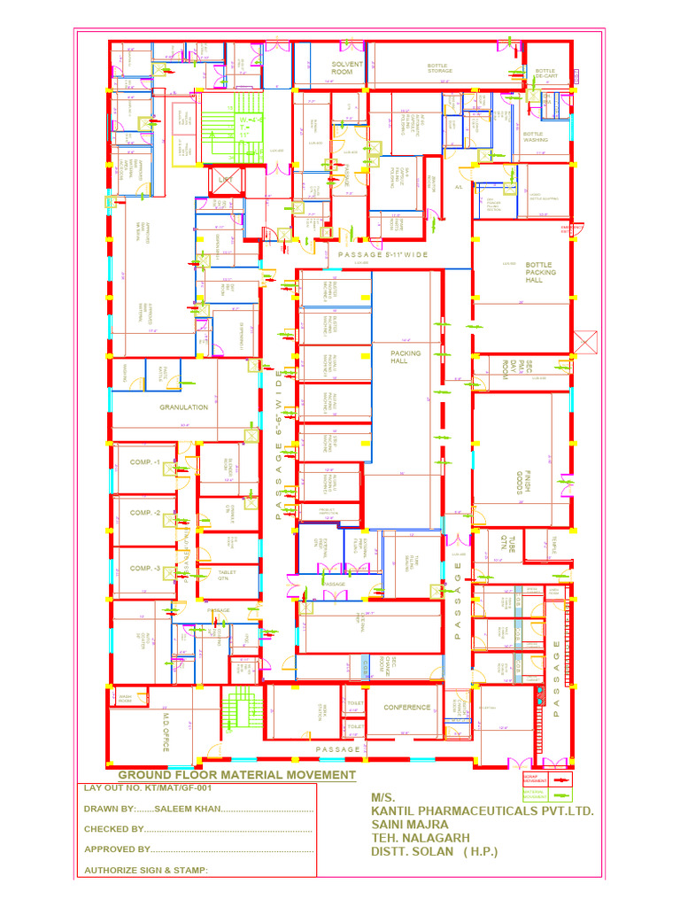 Pharmaceutical Facility Layout Plan | PDF