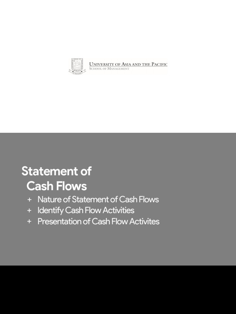Understanding Cash Flow Statements | PDF | Cash Flow Statement | Dividend