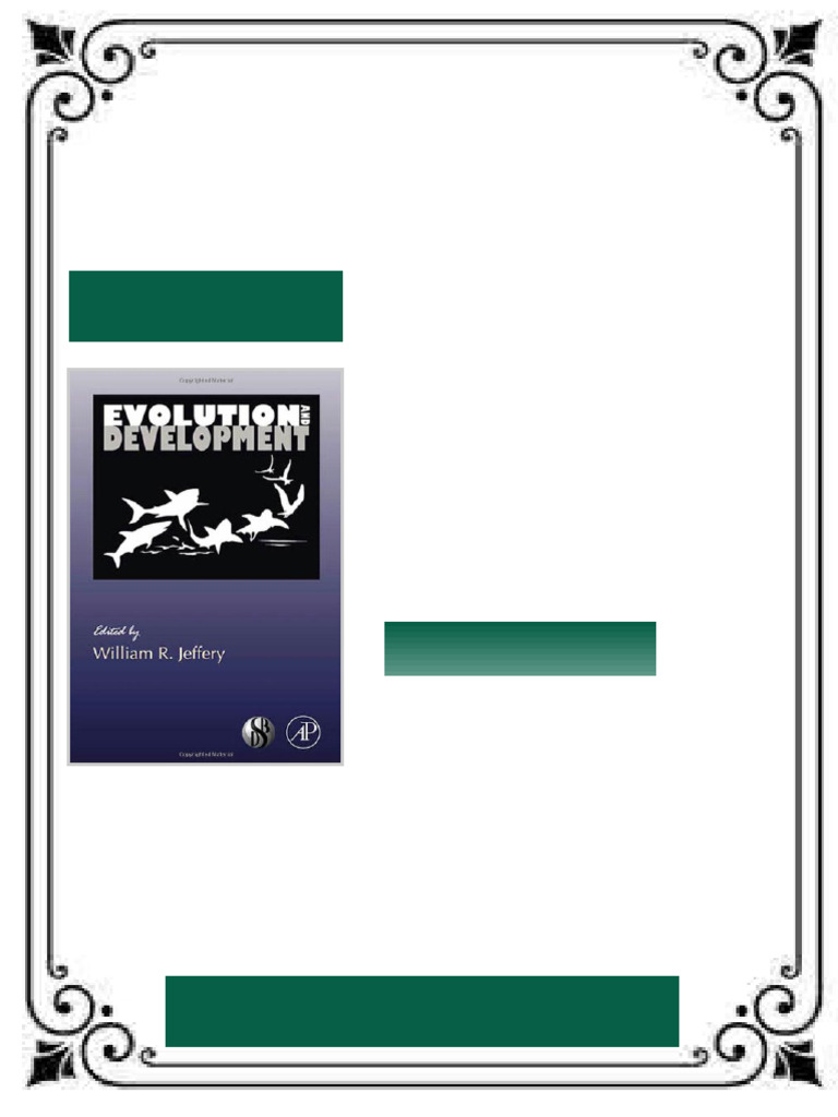 Evolution and Development 1st Edition William R. Jeffery (Eds.) ebook ...