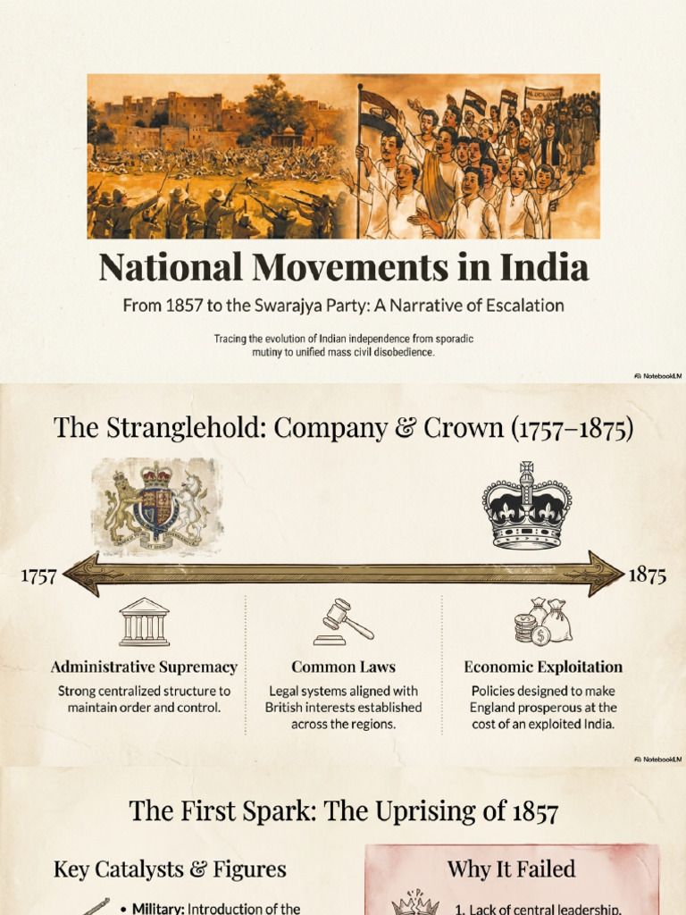 India s Fight for Freedom 1857 to 1925 | PDF