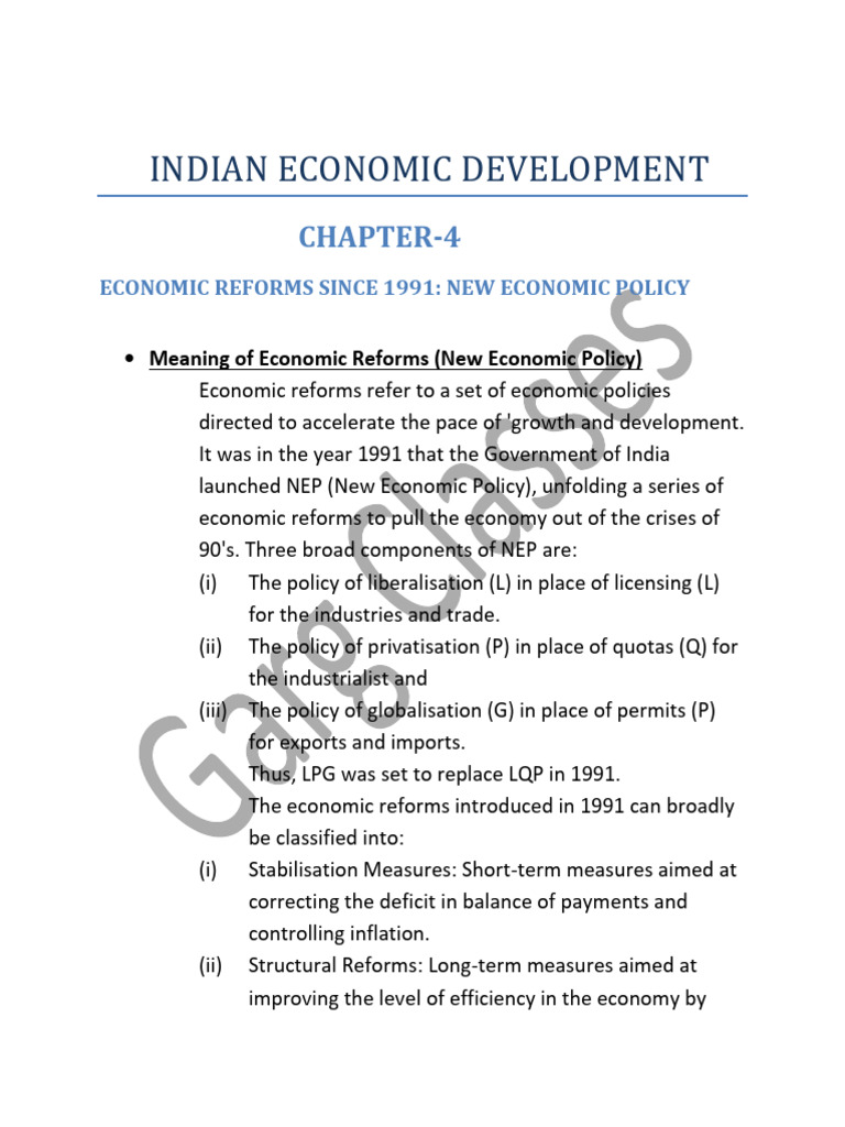 Economic Reforms in India Since 1991 | PDF | Taxes | Globalization
