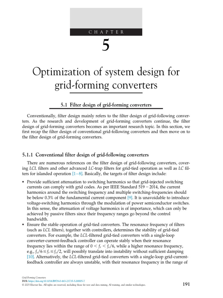 Filter Design for Grid-Forming Converters | PDF | Electronic Filter ...