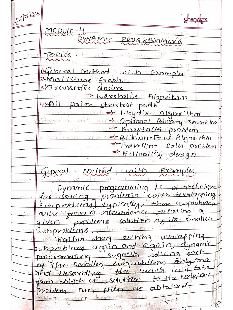 DAA 4th Module Notes | PDF