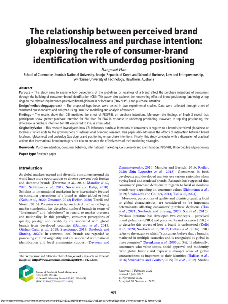 jpbm-02-2022-3868 | PDF | Brand | Identity (Social Science)