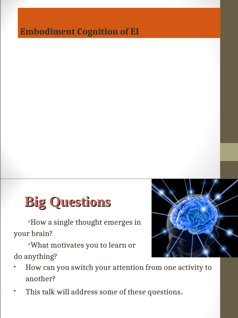 2.Embodiment Cognition of EI | PDF | Embodied Cognition | Mind