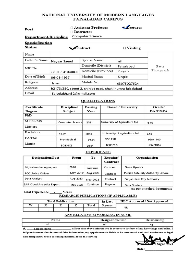 1763112532Application Form FSD | PDF | Qualifications | Vocational ...