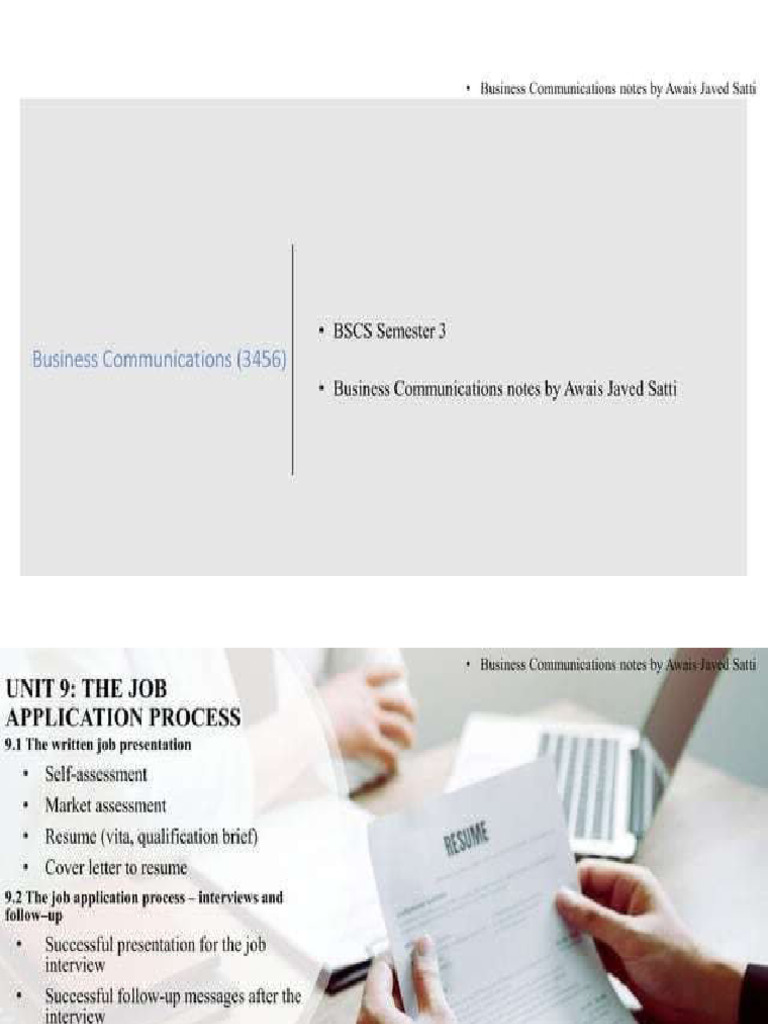 unit9- job application process | PDF