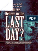 How do we Believe in the Last Day ?