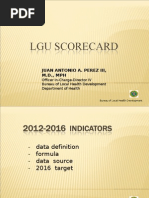 Final LGU Scorecard Indicators 2012-2016 as of April 19