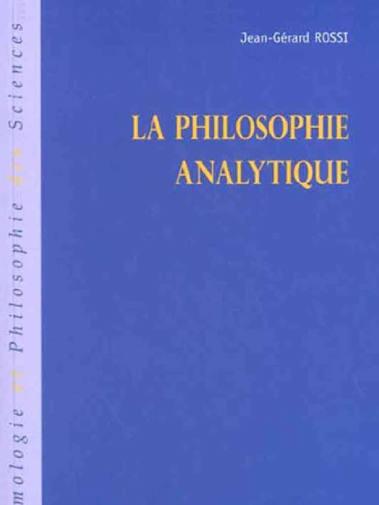 Quelle Est La Différence Entre Philosophie Analytique Et Philosophie De ...
