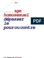 Mariage homosexuel, dépasser le pour ou contre - Pierre-Marie Guillon