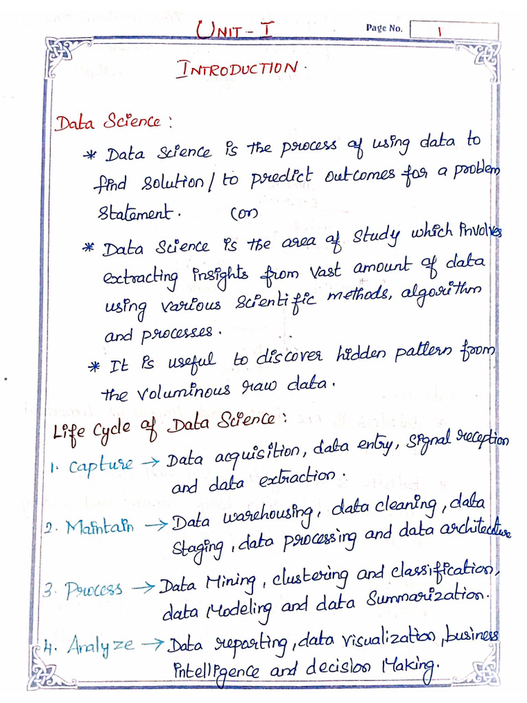 Fds Notes (Units 1,2,3) | PDF