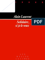 Solidaire, Si Je Le Veux - Alain Laurent