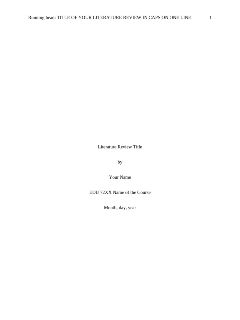 Template Lit Review Wi16(2)(1) | PDF | Cognition | Communication