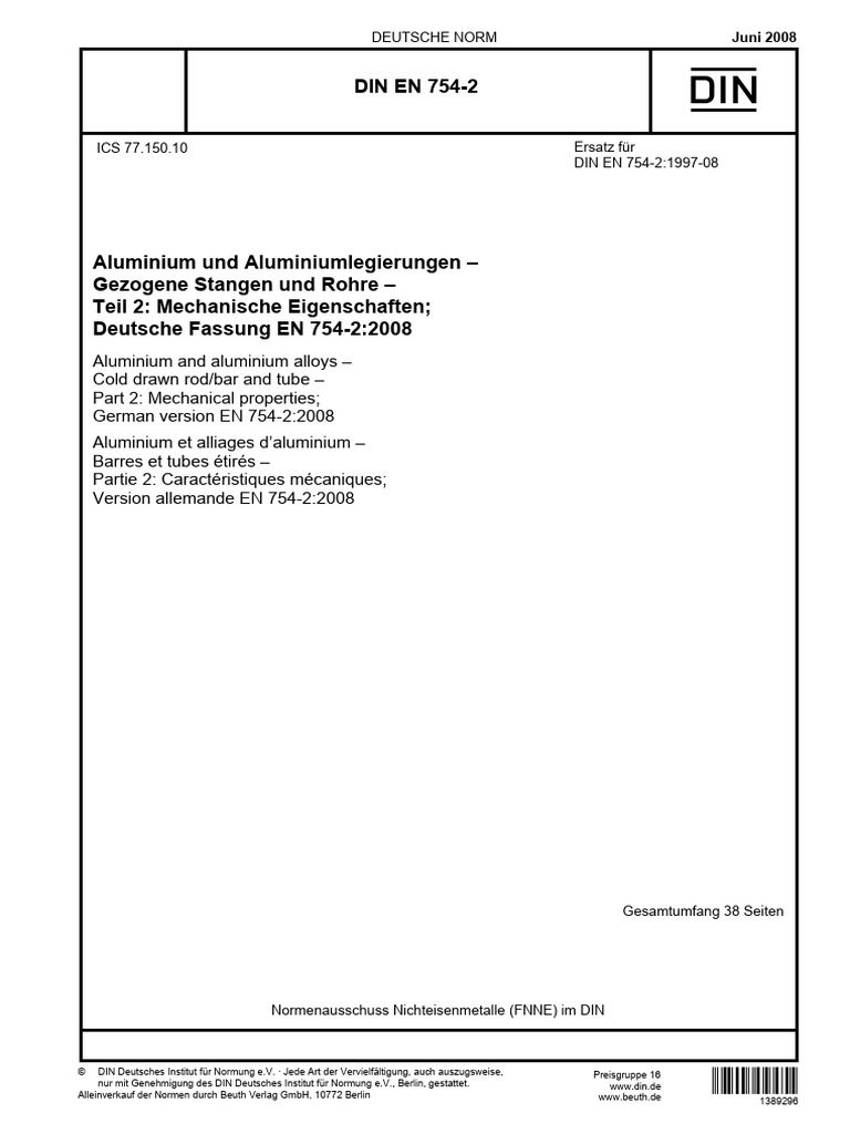 Din en 754-2 | PDF