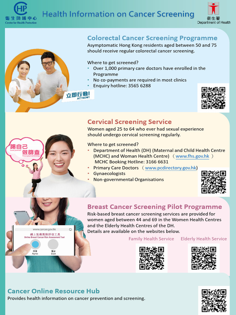 Hong Kong Cancer Screening Services Guide | PDF