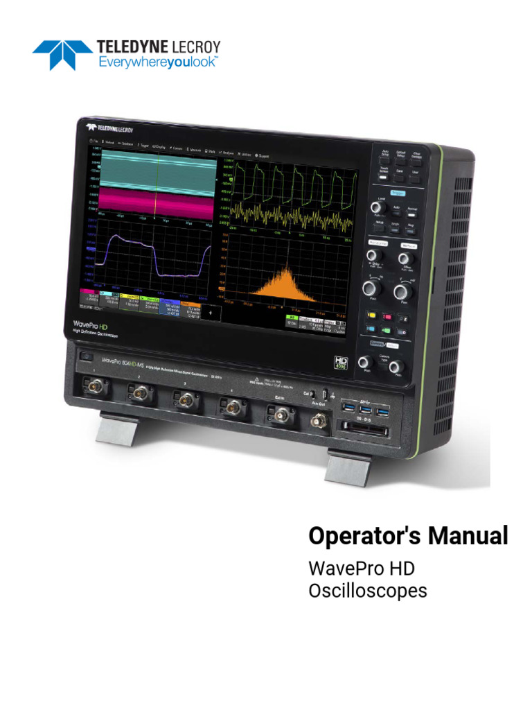 WavePro HD Oscilloscope Manual | PDF | Computer Monitor | Computer ...