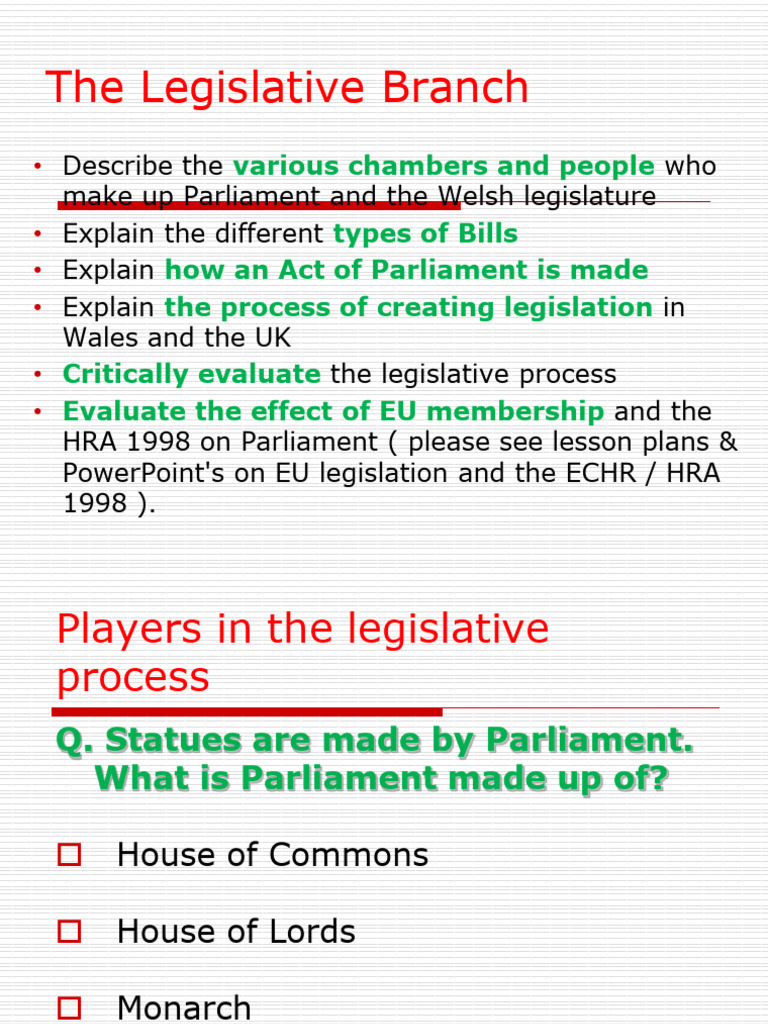 Understanding the UK Legislative Process | PDF | Bill (Law) | House Of ...