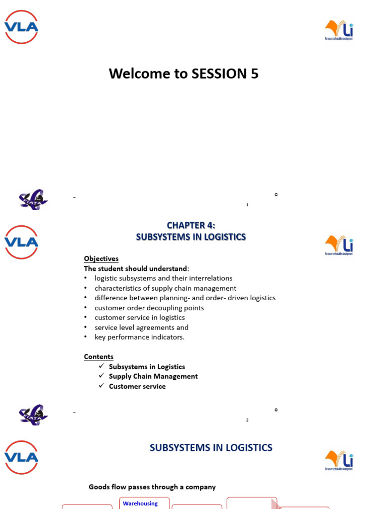 Understanding Logistics in Supply Chains | PDF | Logistics | Service ...