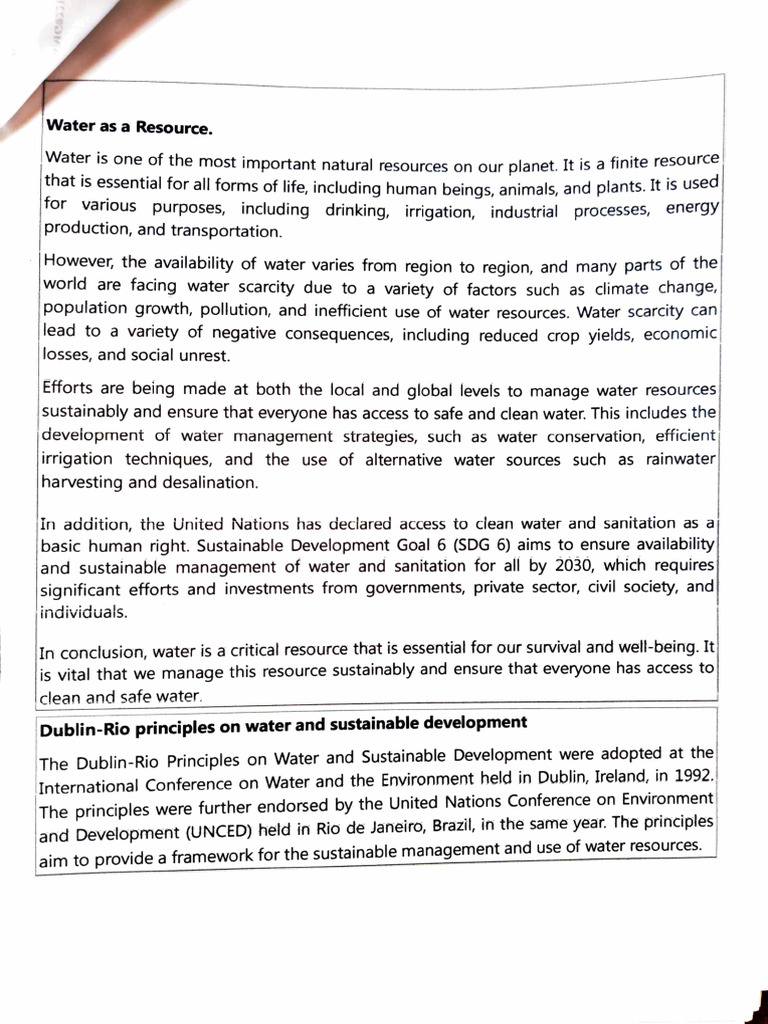 Understanding Water Scarcity and Management | PDF | Water Scarcity | Wash
