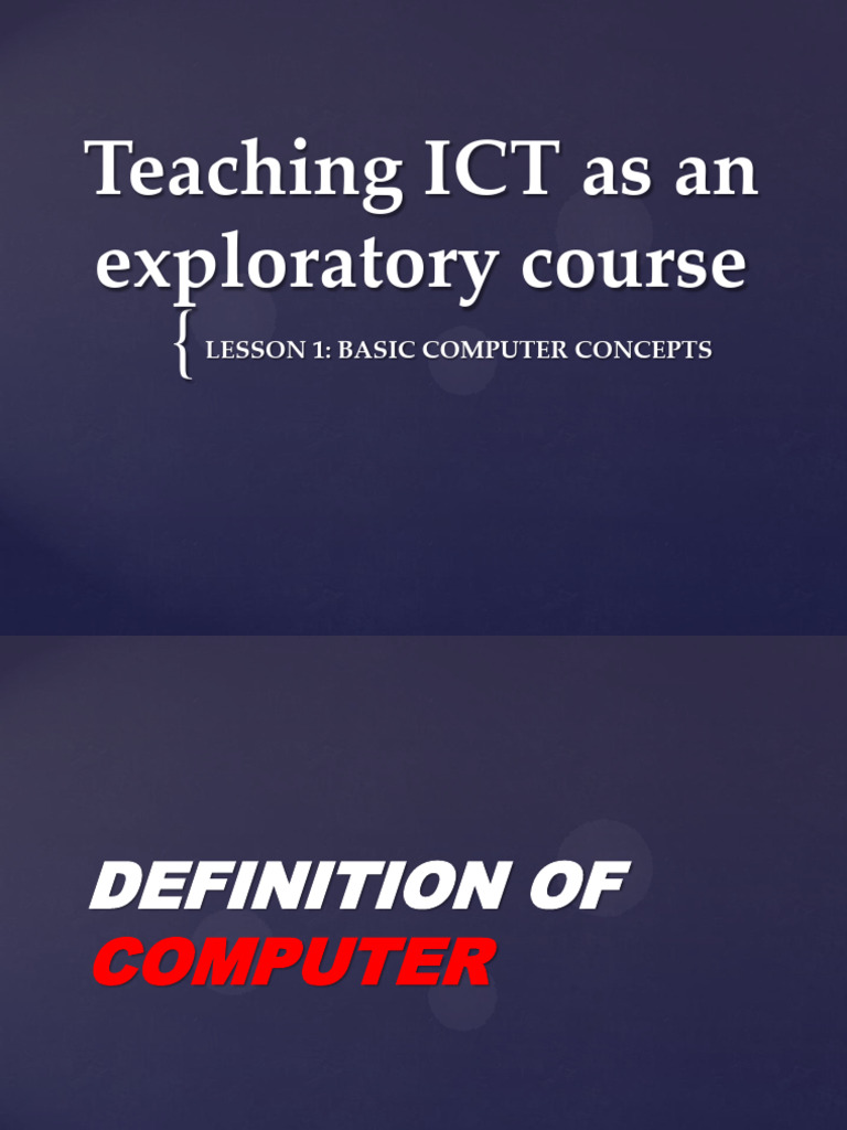 Basic Computer Concepts Overview | PDF | Computer Virus | Personal ...