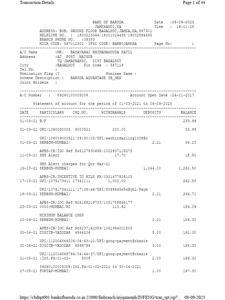 59260100005008 | PDF | Cheque | Banks