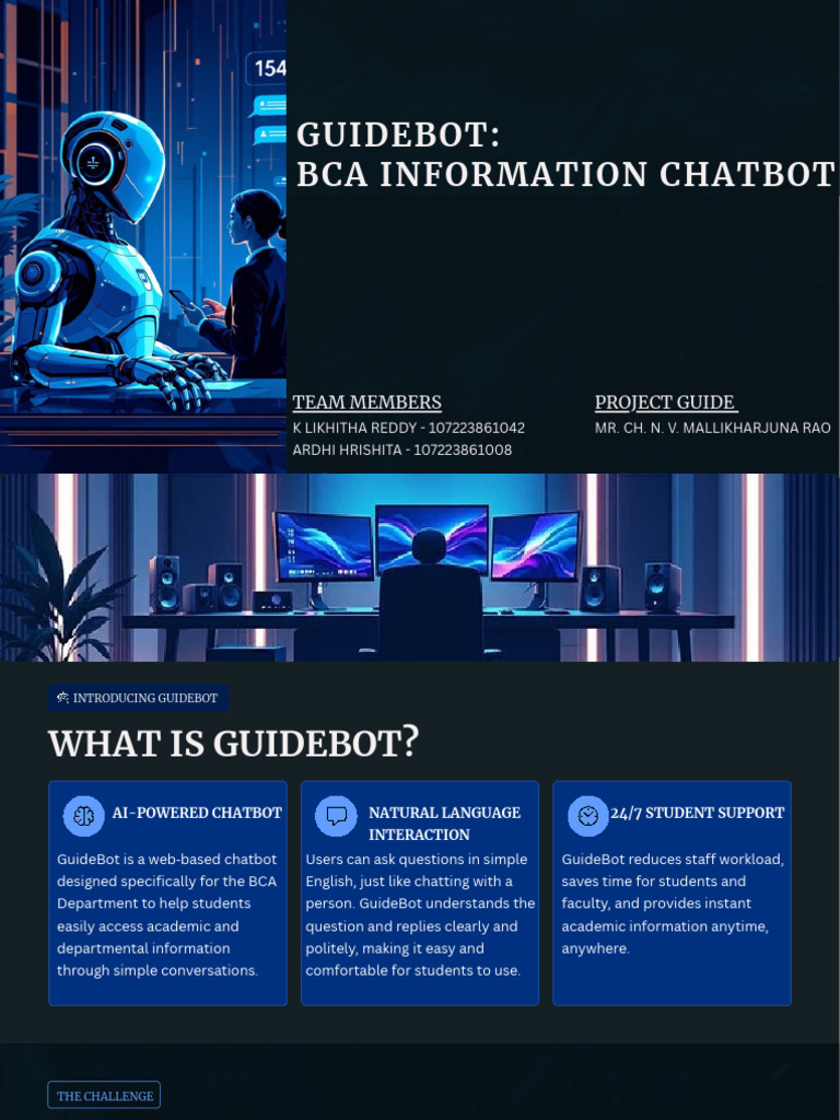 BCA GuideBot: AI Chatbot for Students | PDF | Websites | Computing