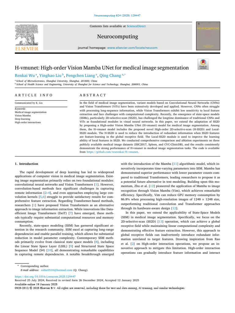 H-Vmunet_High-Order Vision Mamba UNet for Medical Image Segmentation ...