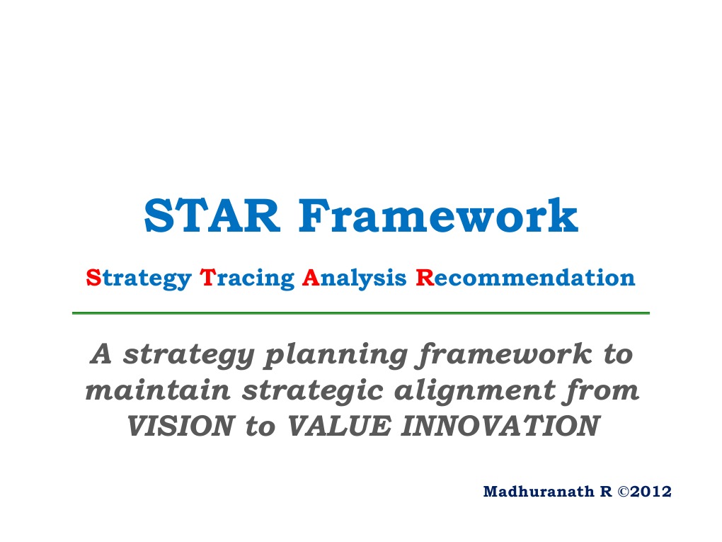 STAR Framework - Strategy Tracing Analysis Recommendation Framework ...