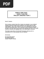 Sample Year Plan Year 5