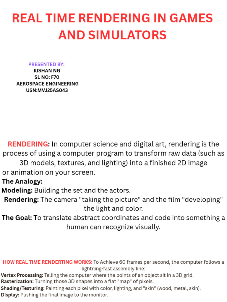 Esc Kishan | PDF | Rendering (Computer Graphics) | 3 D Computer Graphics