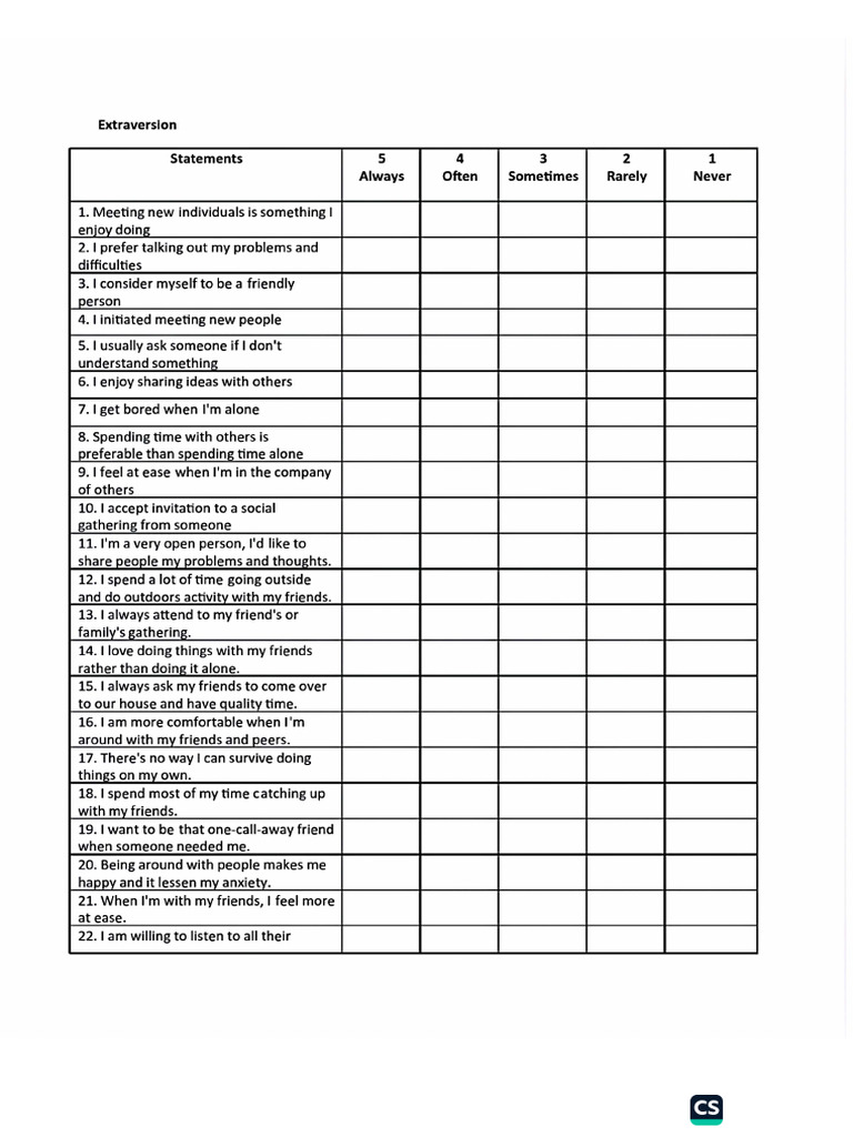 Nuero Exam (Applicant Risk Profiler) | PDF