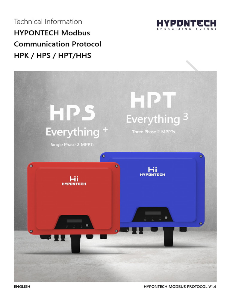 Hypontech Modbus Protocol V1.4 Overview | PDF | Electrical Engineering ...