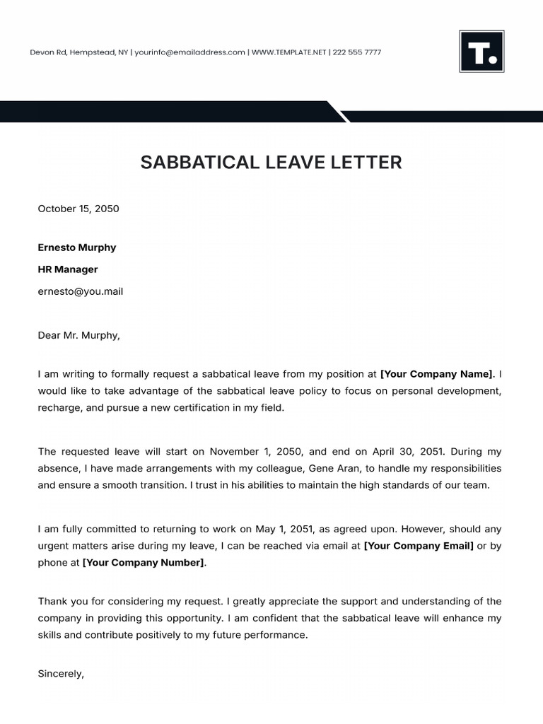 Wipro Sabbatical Leave | PDF