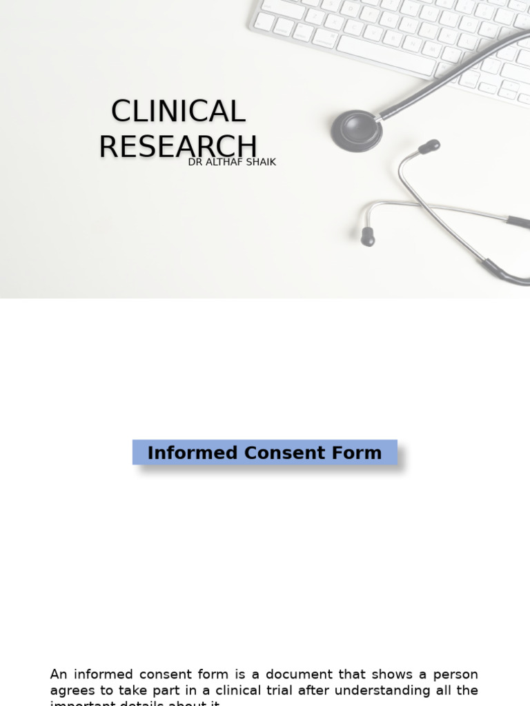 Clinical Reaearch 7 Icf | PDF | Clinical Trial | Informed Consent