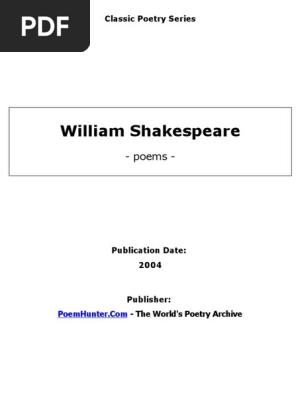 Puisi William Shakespeare Nature