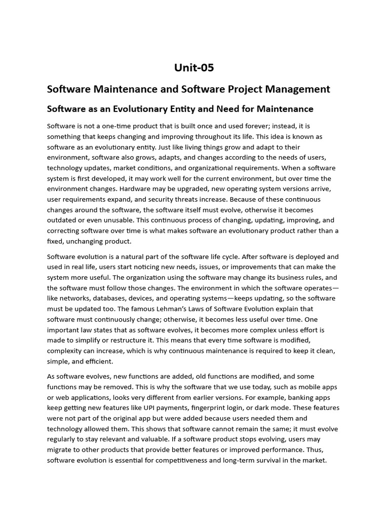 Unit-05 SE | PDF | Version Control | Software Development