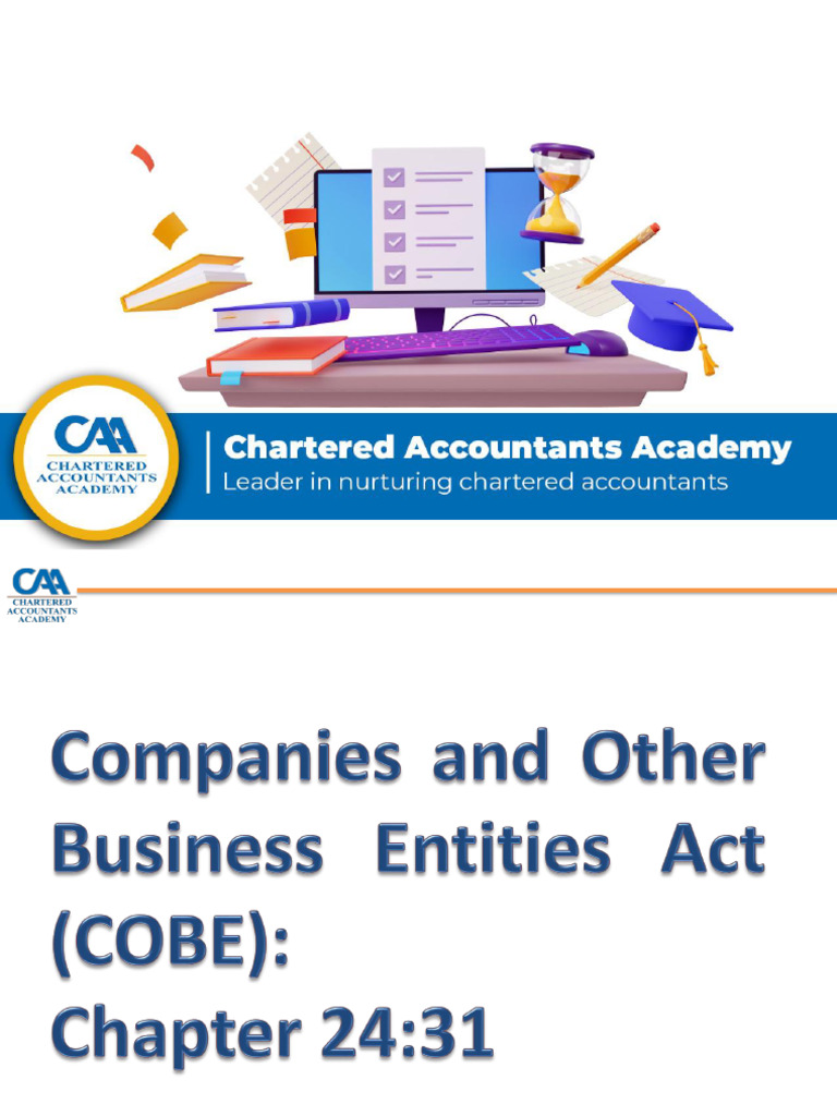 COBE Compliance for Chartered Accountants | PDF | Corporate Governance ...
