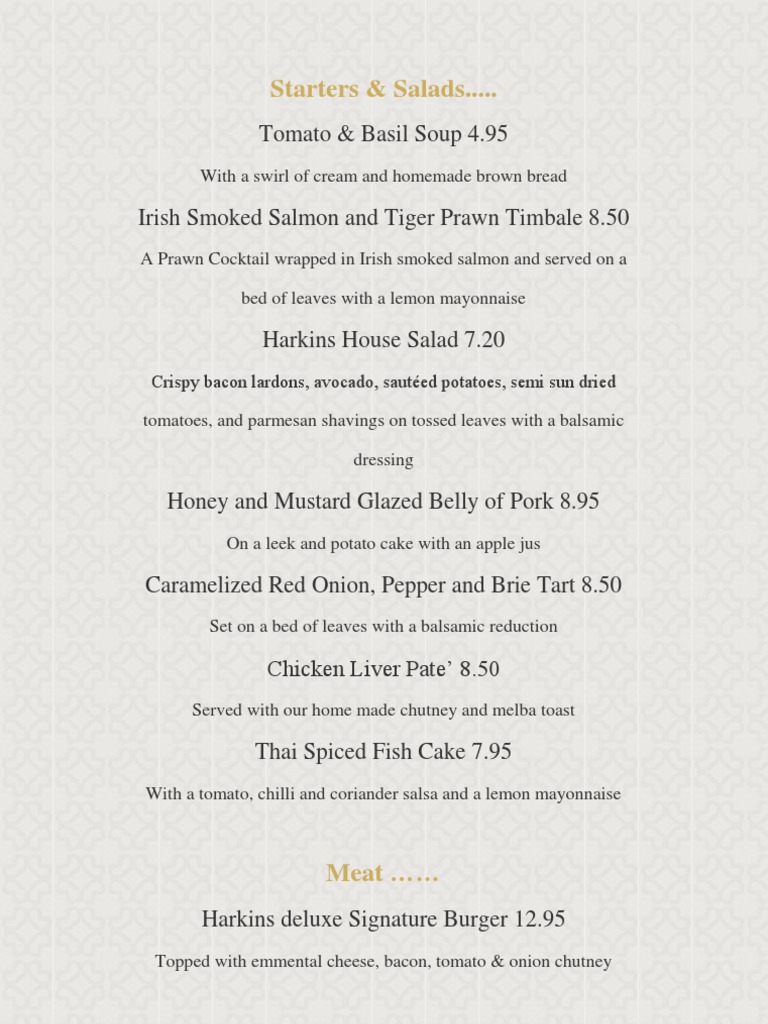 Menus | PDF | Rose | Foods
