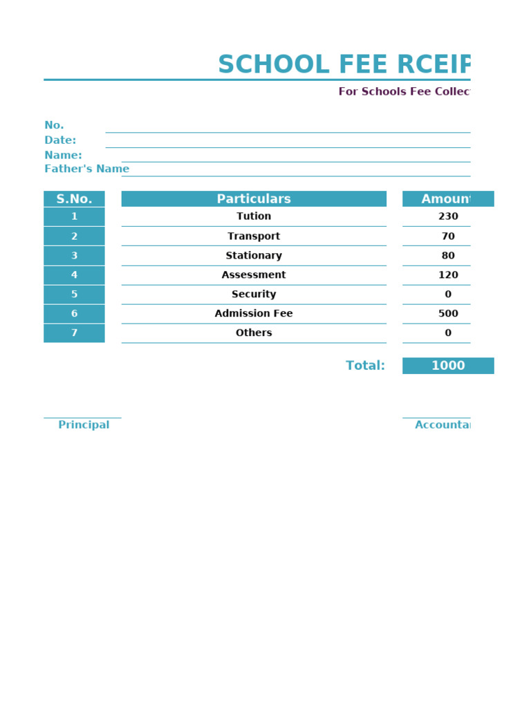 Tution Fees Sample | PDF