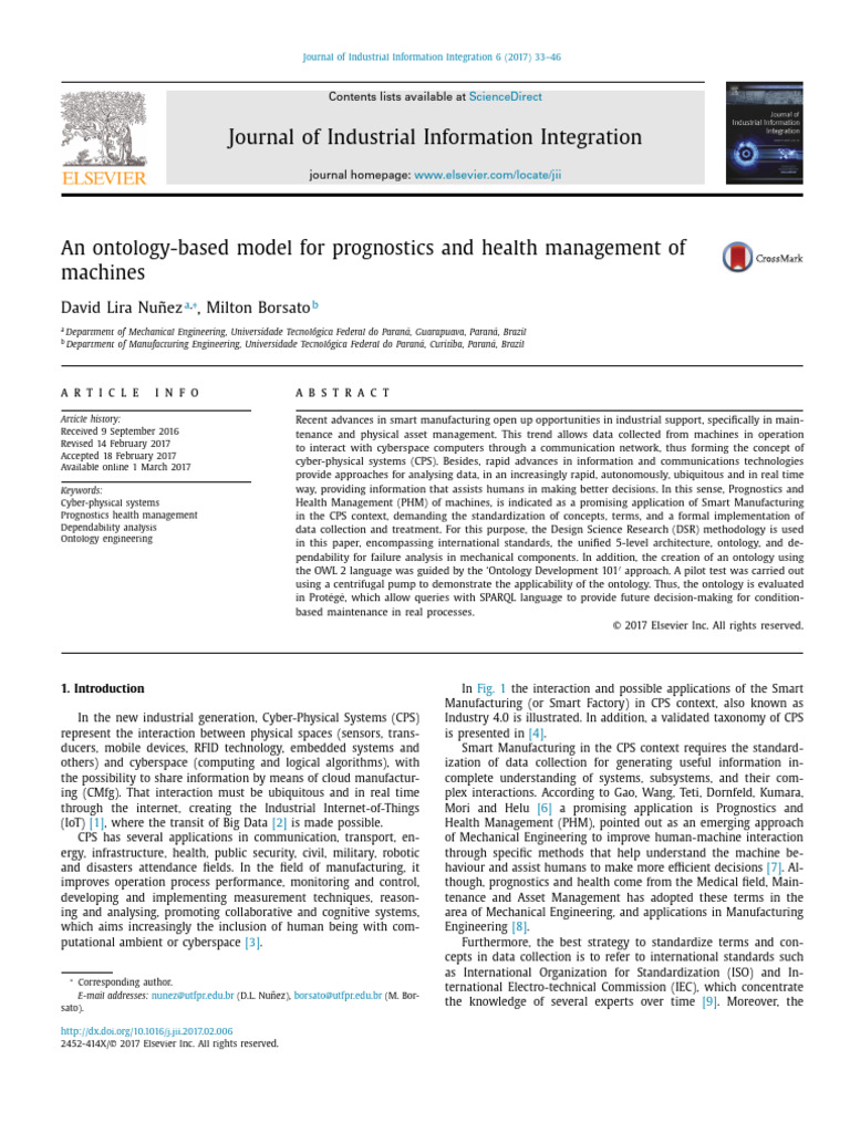 Ontology Model for Machine Health Management | PDF | Reliability ...