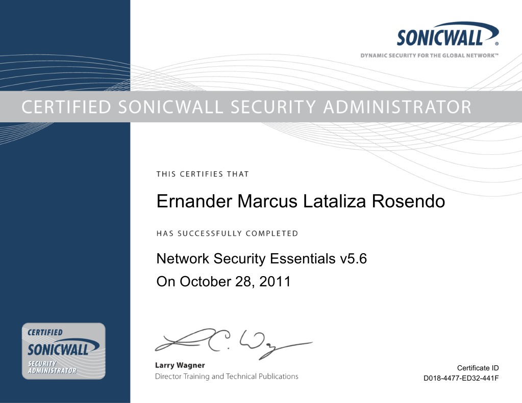 Network Security Essentials Certificate | PDF