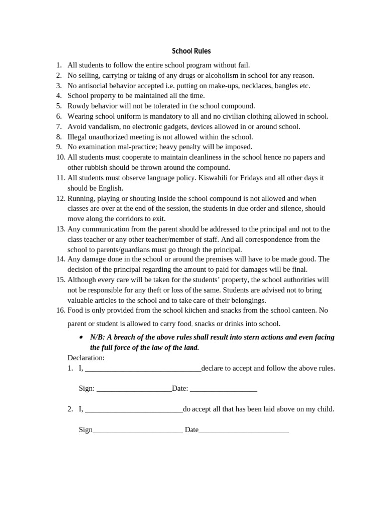 General Rules | PDF