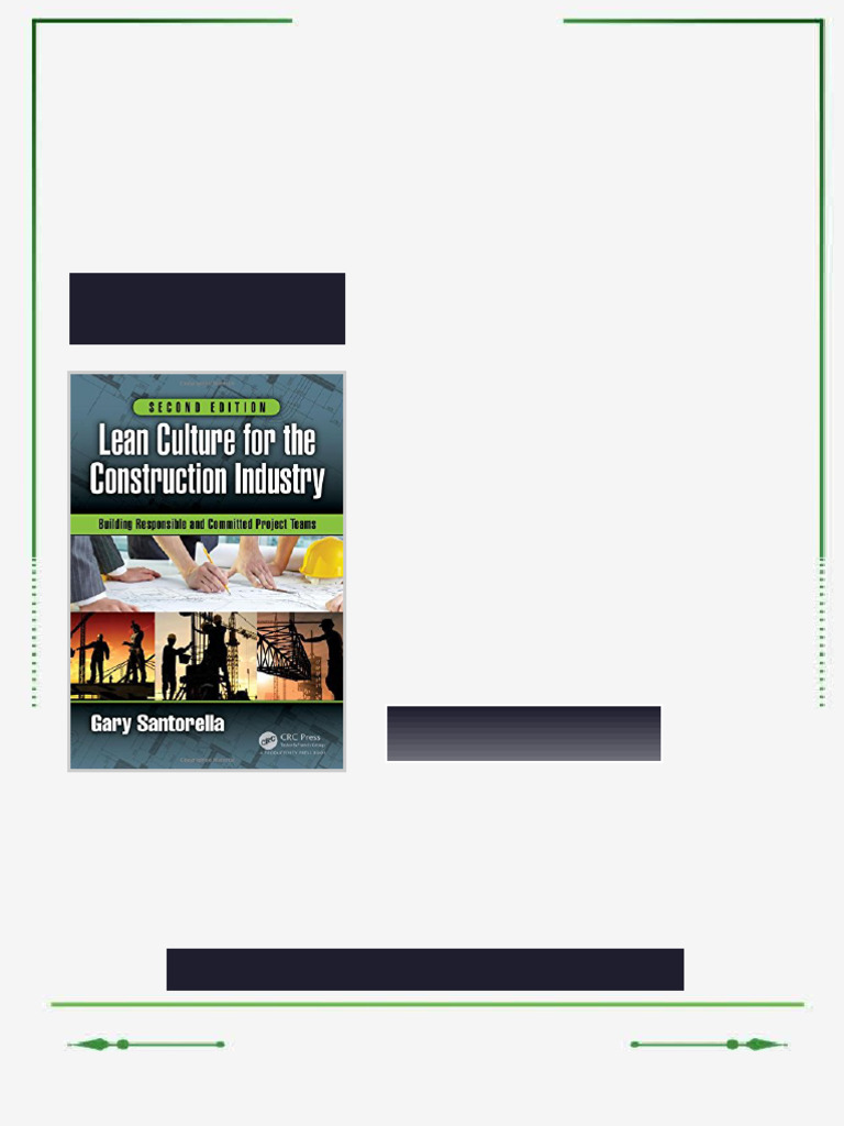 Lean Culture for the Construction Industry Building Responsible and ...