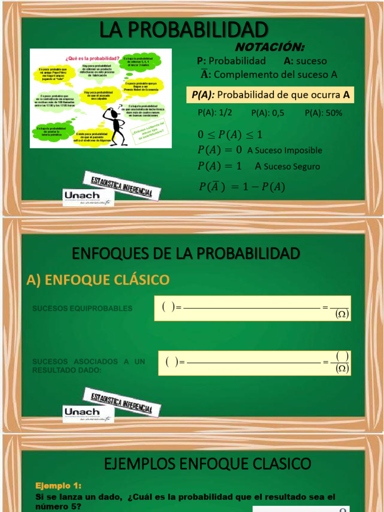 u1 Clase 2 La Probabilidad y Sus Enfoques | PDF | Probabilidad ...