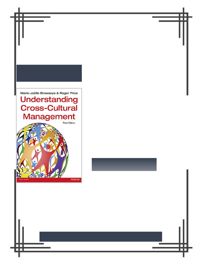 Understanding Cross-Cultural Management 3rd Edition Marie-Joelle ...